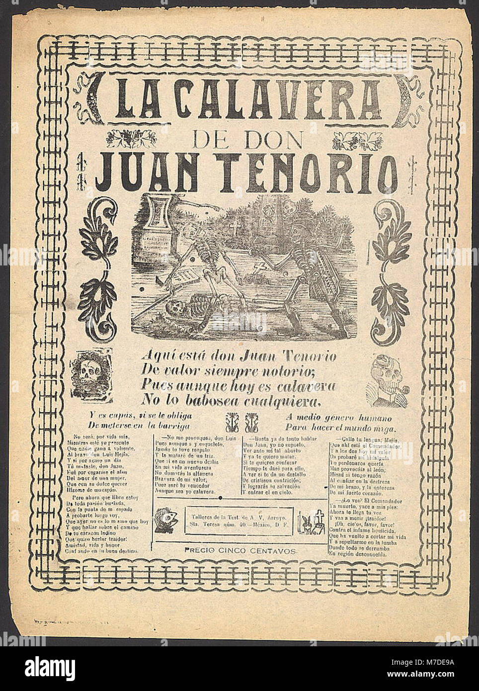 La calavera de Don Juan Tenorio LCCN99615907 Stock Photo