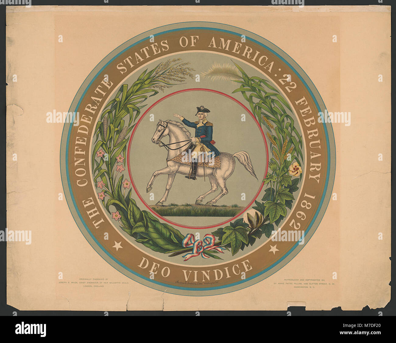 The Confederate States of America 22 February 1862 deo vindice