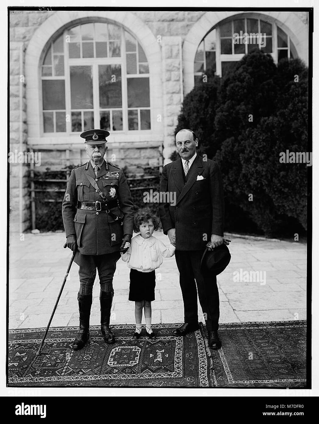 Lord Plumer with French diplomat and child LOC matpc.07324 Stock Photo