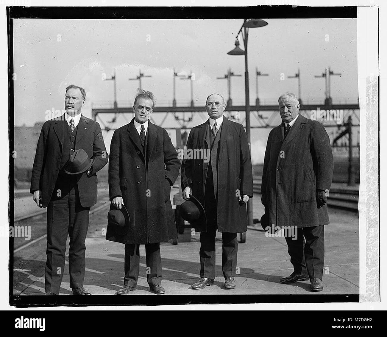 L to R- WM. J. Carss, Jus. G. Cooper, Patrick McLane, WM. J. Burke LCCN2016819886 Stock Photo