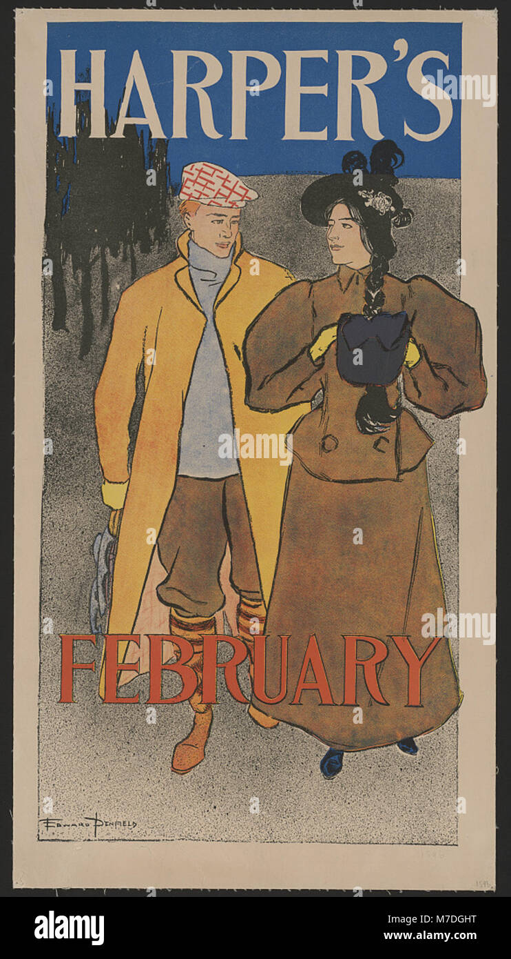 A cover of Harper's magazine from February, showcasing the artistic and ...