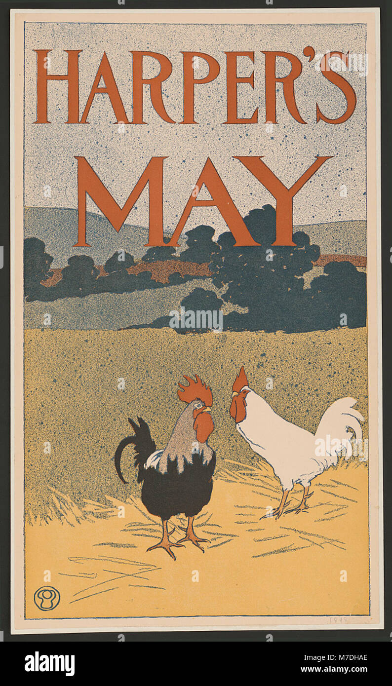 A cover illustration for Harper's magazine from the month of May ...