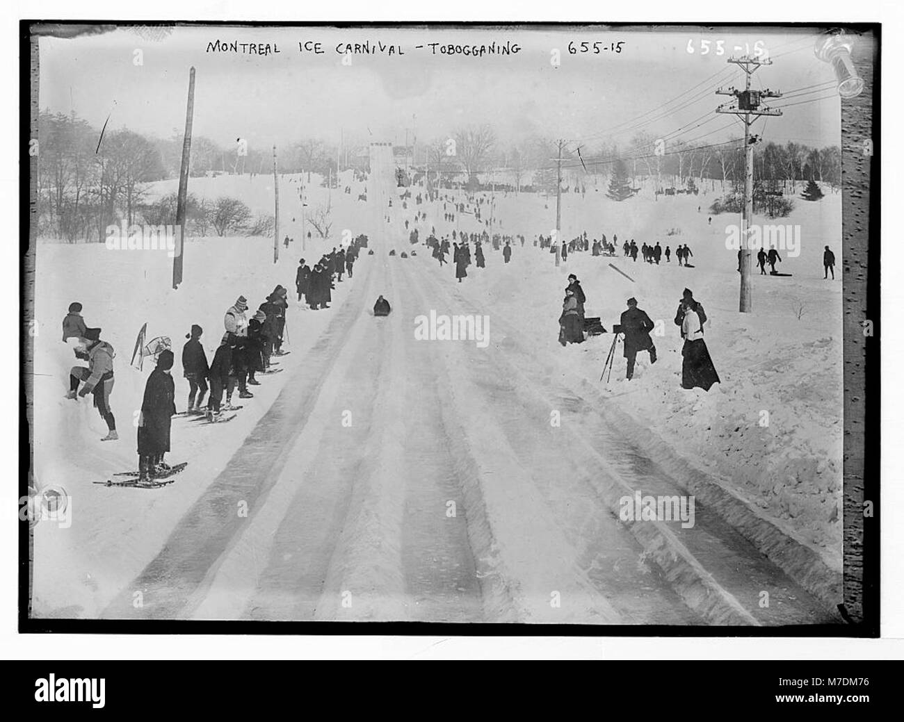 Montreal Ice Festival tobogganing LCCN2014683143 Stock Photo Alamy
