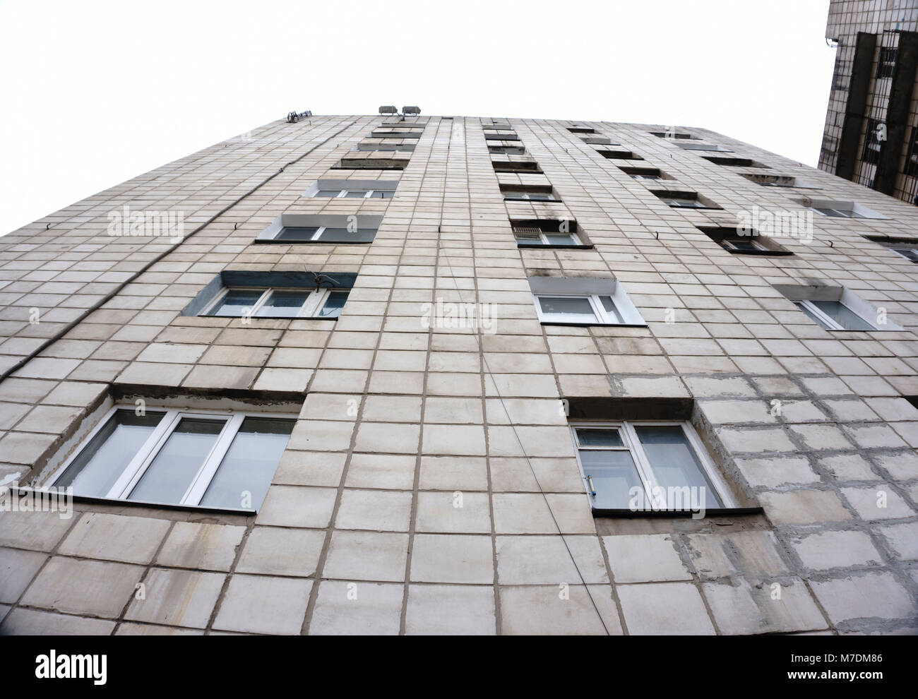 View of Modern high-rise apartment building Stock Photo - Alamy