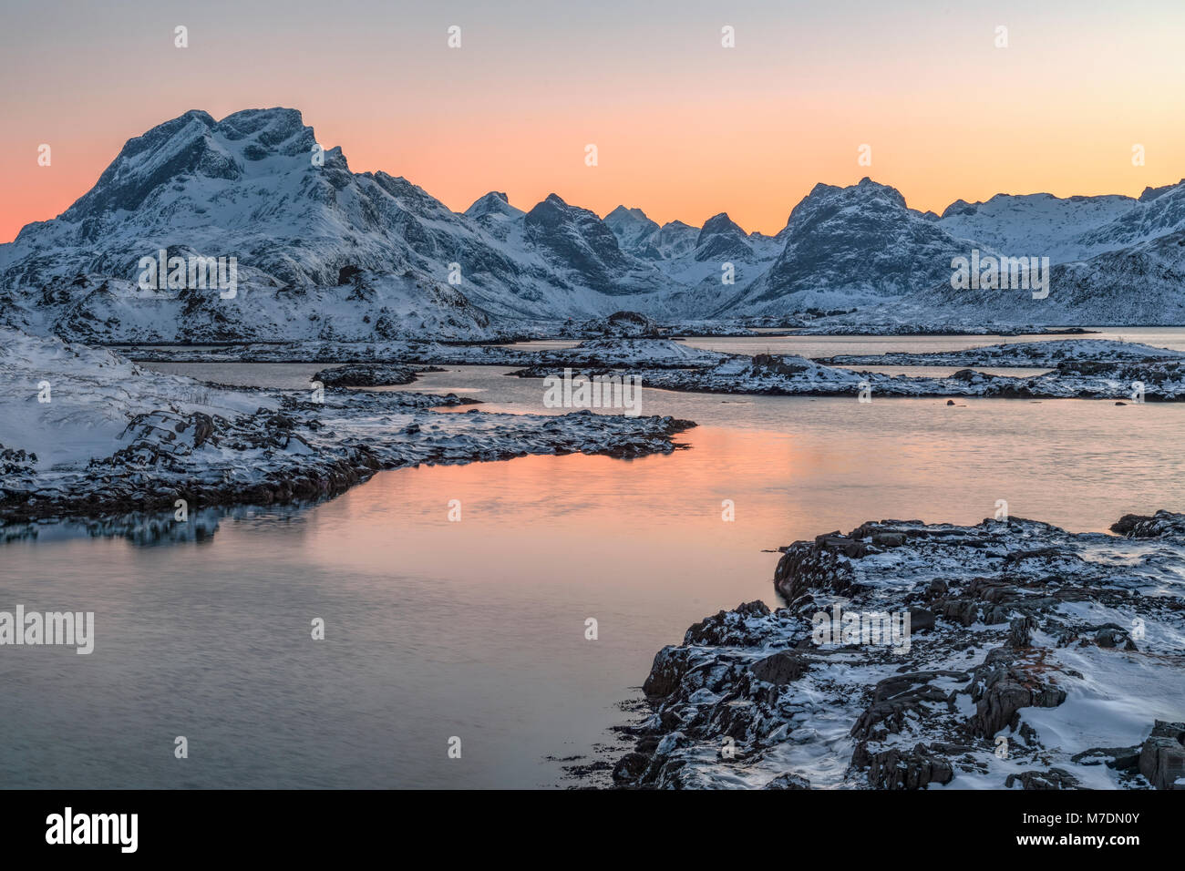 Flakstad, Ramberg, Lofoten, Norway, Europe Stock Photo Alamy
