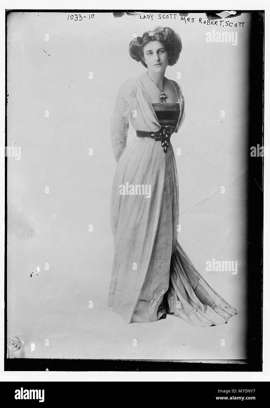 Portrait of Mrs. Robert T. Scott, also known as Lady Scott, reflecting ...