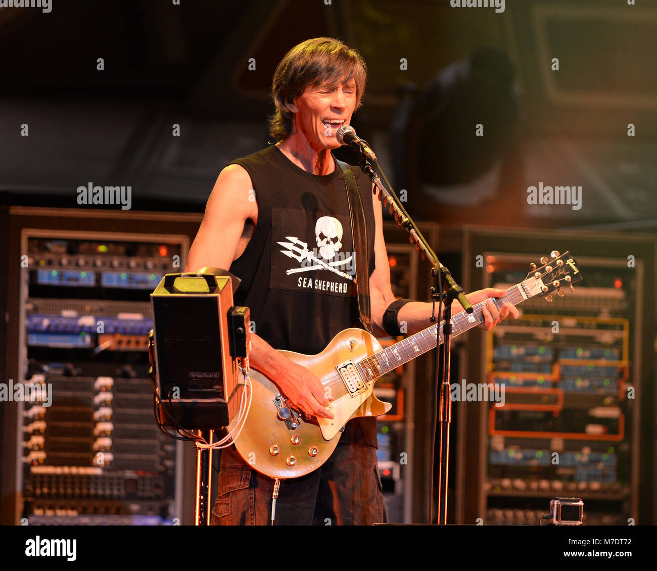 HOLLYWOOD FL - JUNE 5: Tom Scholz of Boston performs at Hard Rock Live held at the Seminole Hard