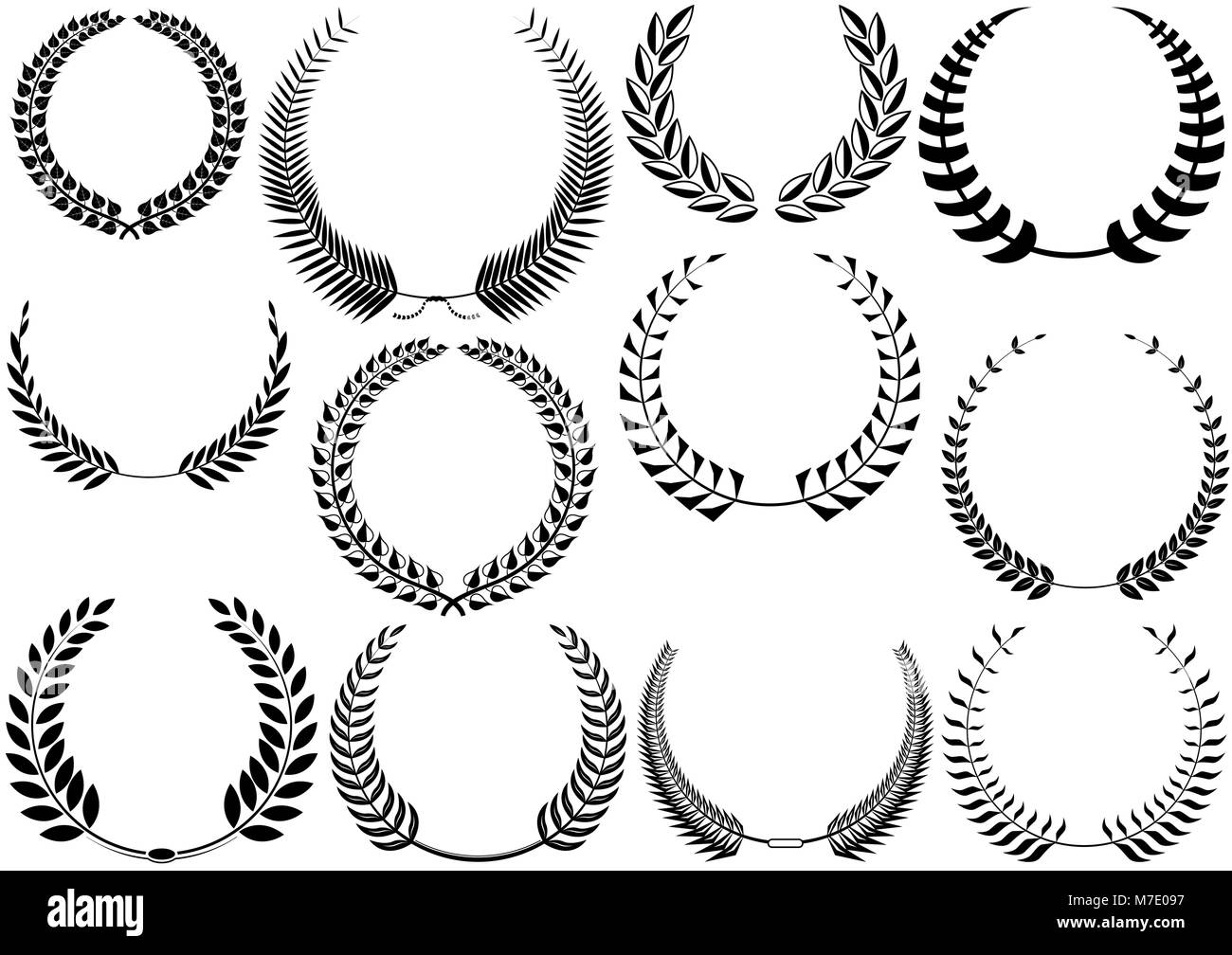 Laurel Wreaths Collection Stock Vector Image & Art - Alamy