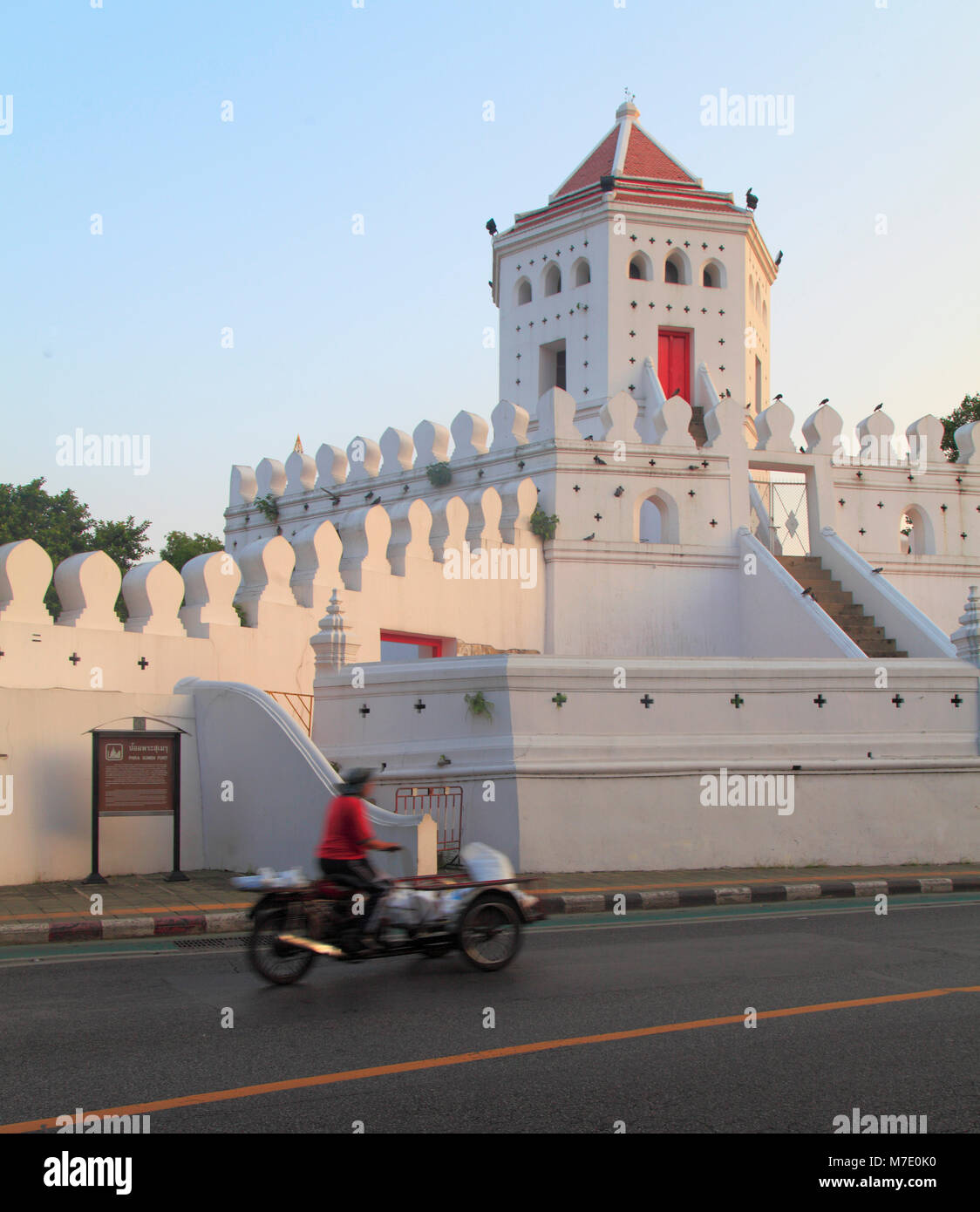 Thailand, Bangkok, Phra Sumen Fort, Stock Photo
