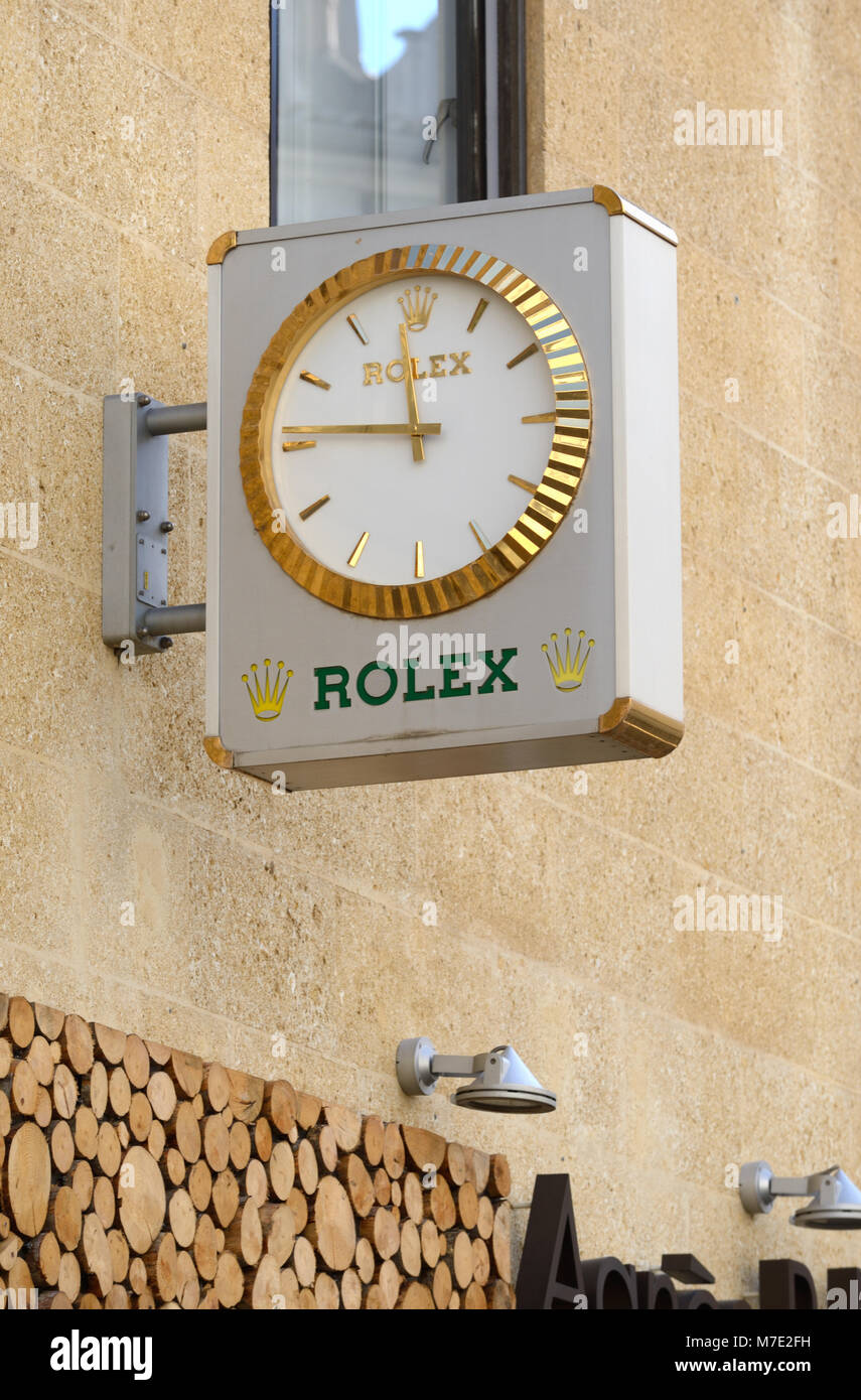 Rolex Watch Shop Aix-en-Provence France Stock Photo