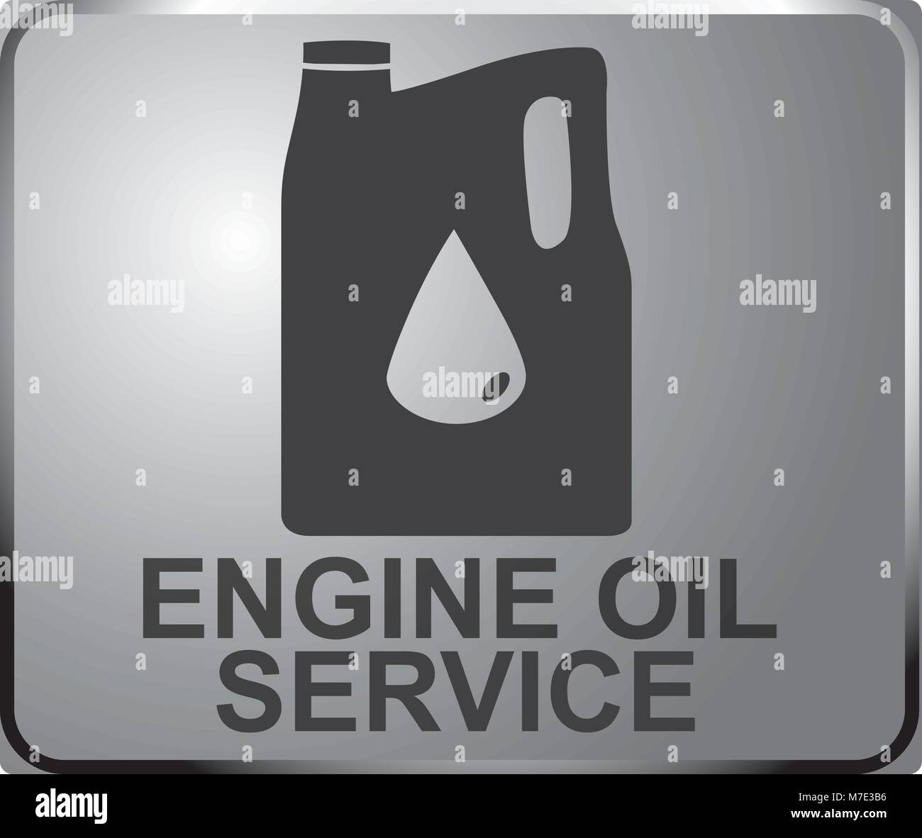 Sign auto service, car fix sign ENGINE OIL. Banner design vector. Space for your text. Stock Vector