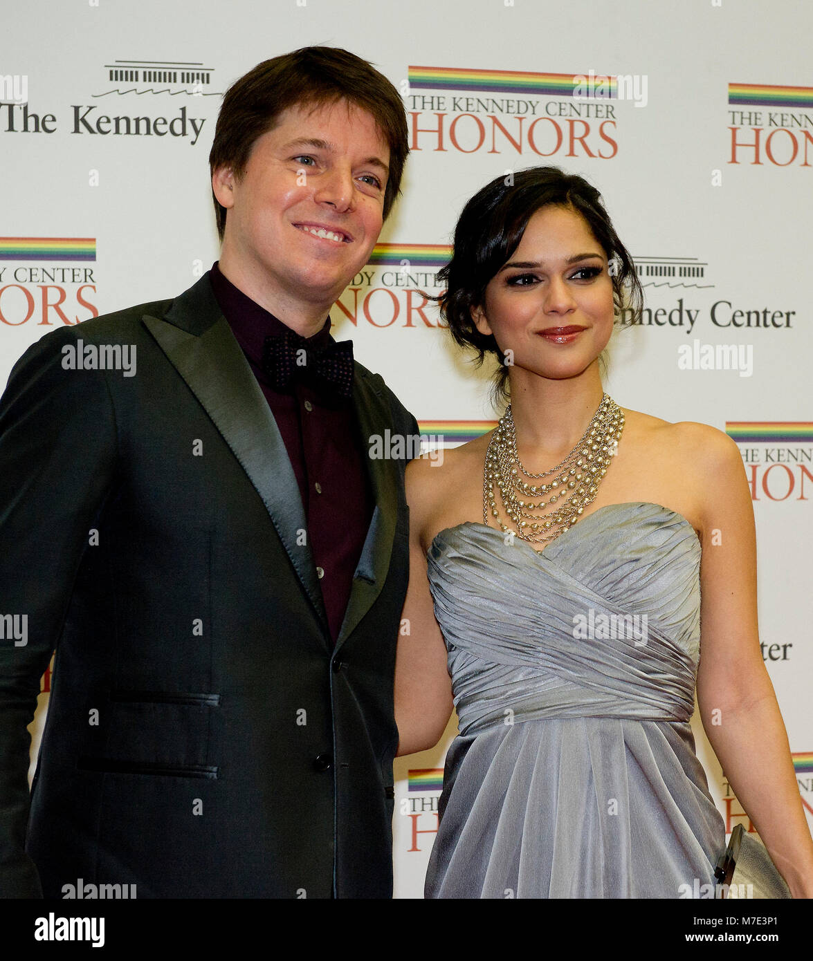 Joshua Bell and Larisa Martinez arrive for the formal Artist's Dinner honoring the recipients of the 2012 Kennedy Center Honors hosted by United States Secretary of State Hillary Rodham Clinton at the U.S. Department of State in Washington, D.C. on Saturday, December 1, 2012. The 2012 honorees are Buddy Guy, actor Dustin Hoffman, late-night host David Letterman, dancer Natalia Makarova, and the British rock band Led Zeppelin (Robert Plant, Jimmy Page, and John Paul Jones). Credit: Ron Sachs / CNP /MediaPunch Stock Photo