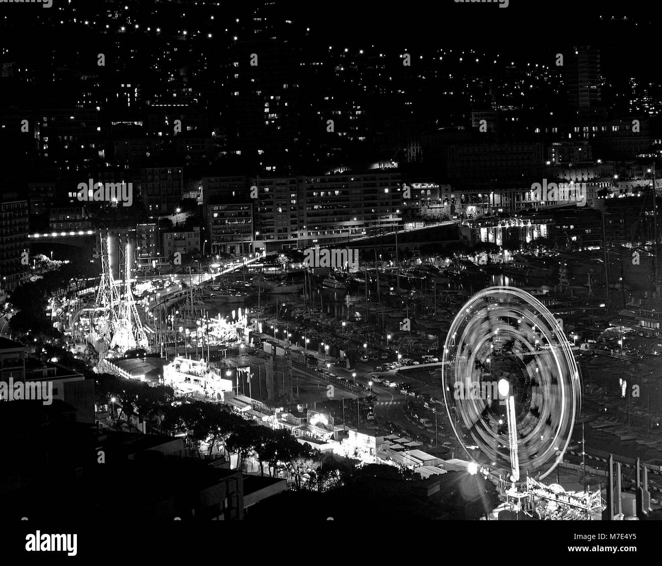 Ferris Wheel in Monaco Stock Photo