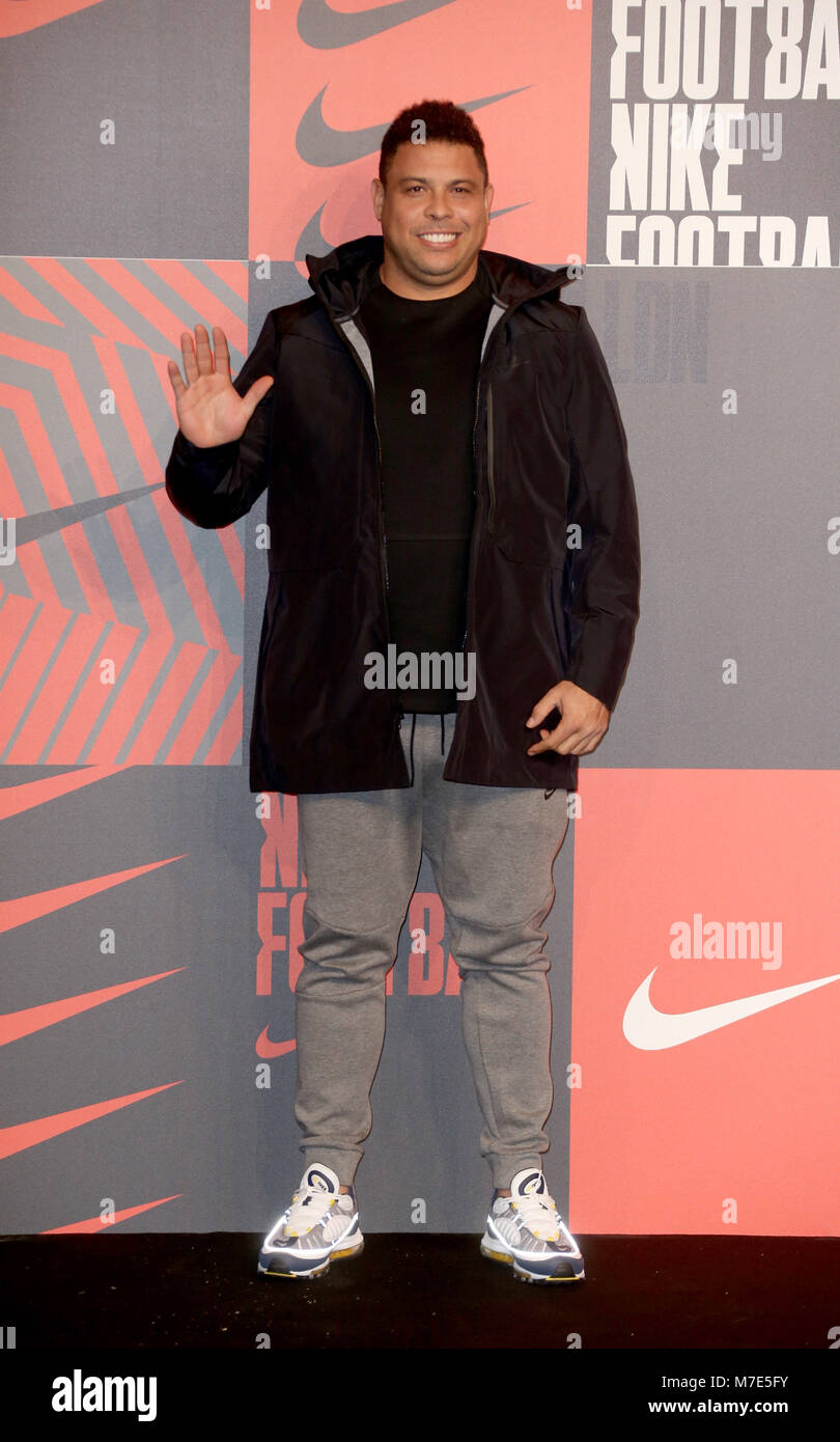 Nike mercurial football boot event - Arrivals Featuring: Ronaldo Luís  Nazário de Lima Where: London, United Kingdom When: 07 Feb 2018 Credit:  JRP/WENN Stock Photo - Alamy