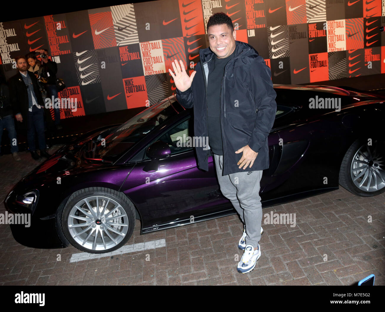 Nike mercurial football boot event - Arrivals Featuring: Ronaldo Luís  Nazário de Lima Where: London, United Kingdom When: 07 Feb 2018 Credit:  JRP/WENN Stock Photo - Alamy