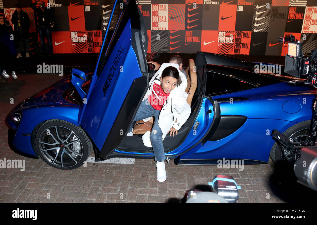 Nike mercurial football boot event - Arrivals Featuring: Sam Kerr
