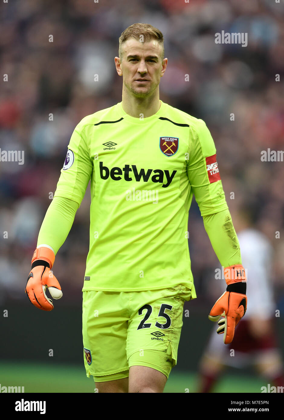 West Ham United goalkeeper Joe Hart during the Premier League match at