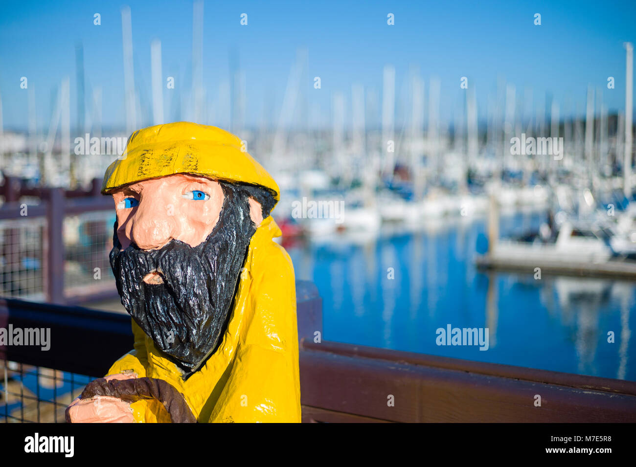 Figure of a fisherman Fisherman's Wharf Monterey California USA Stock Photo