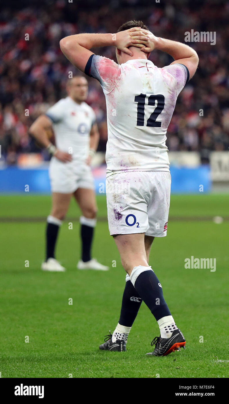 England S Owen Farrell Shows His Dejection At The Final Whistle