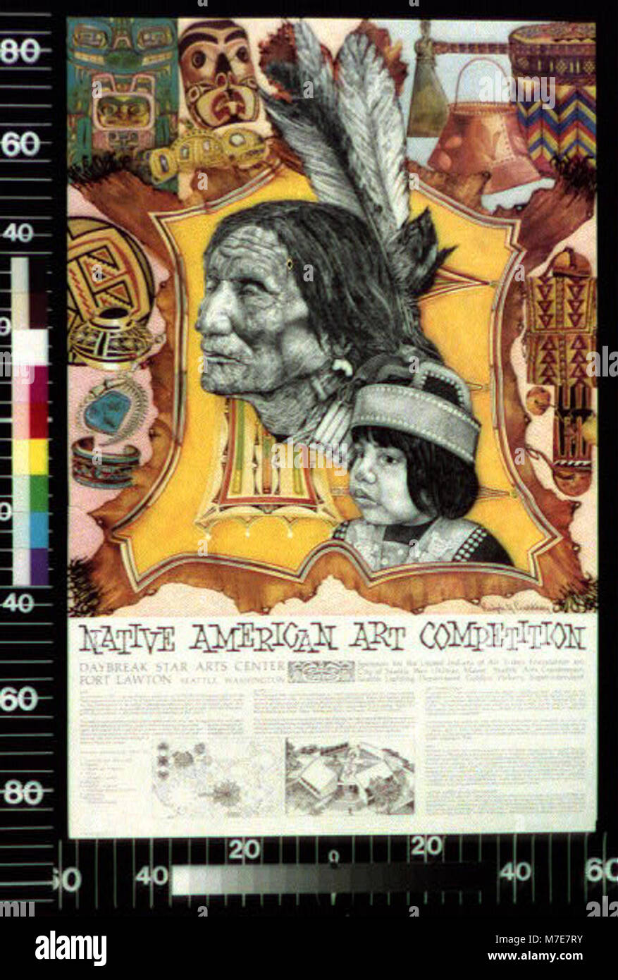 A scene from a Native American art competition, showcasing the ...