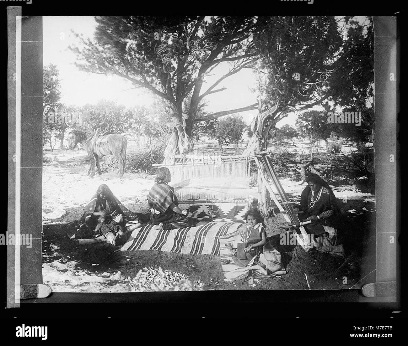 A Photograph Depicting Navajo Indians From Arizona And New Mexico a-photograph-depicting-navajo-indians-from-arizona-and-new-mexico
