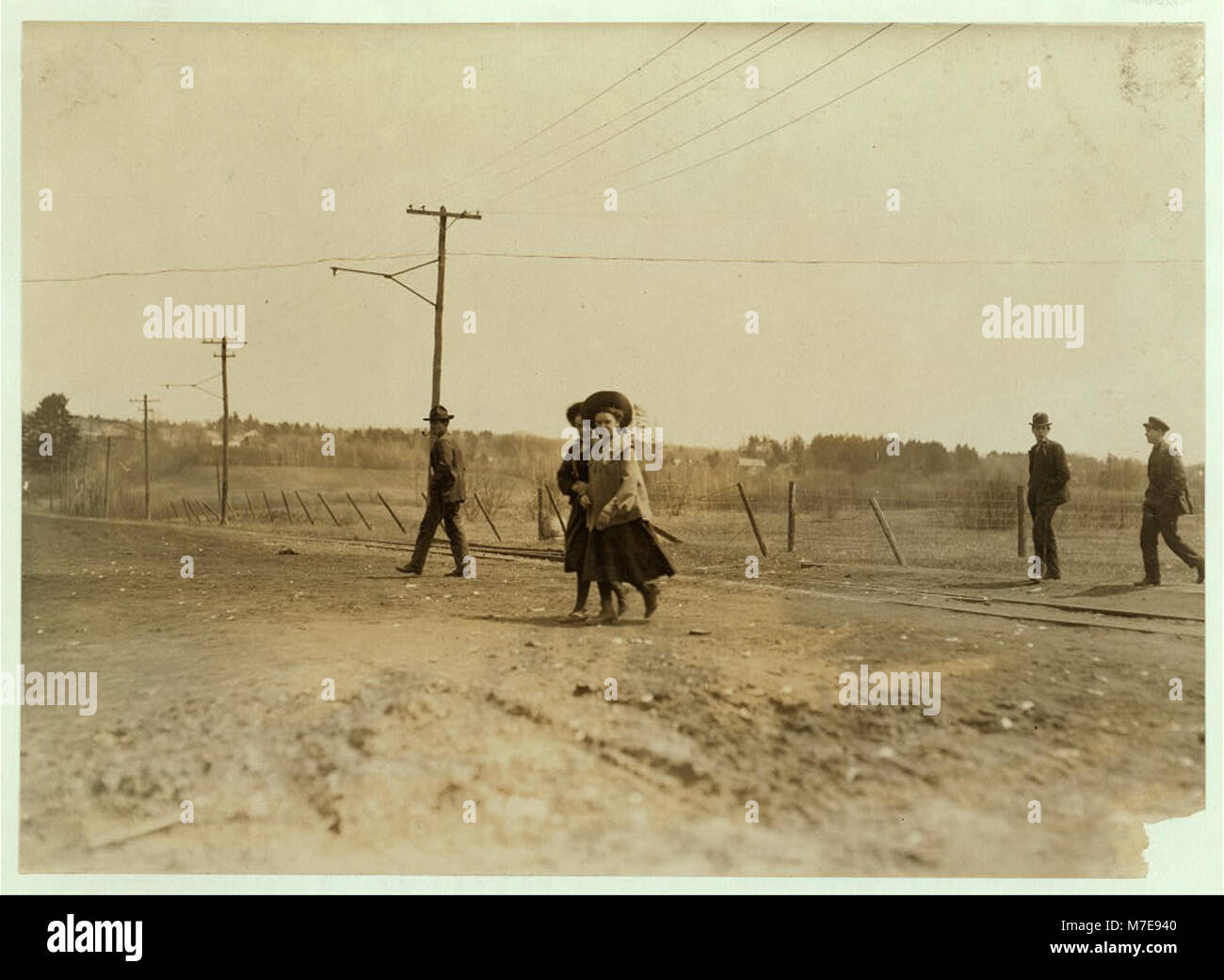 Noon Hour. Queen City Mill, Burlington, Vt. I saw several girls much younger than these. LOC