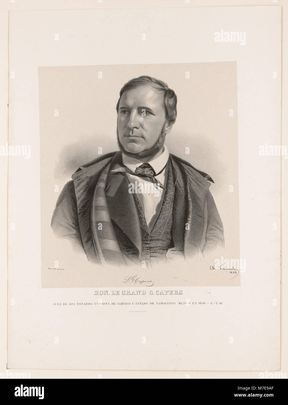 Hon. le Grand G. Capers, juez de los Estados Unidons de Tampico y estado de Tamolepos Mejico en 1846, 47, y 48 LCCN2003655006 Stock Photo