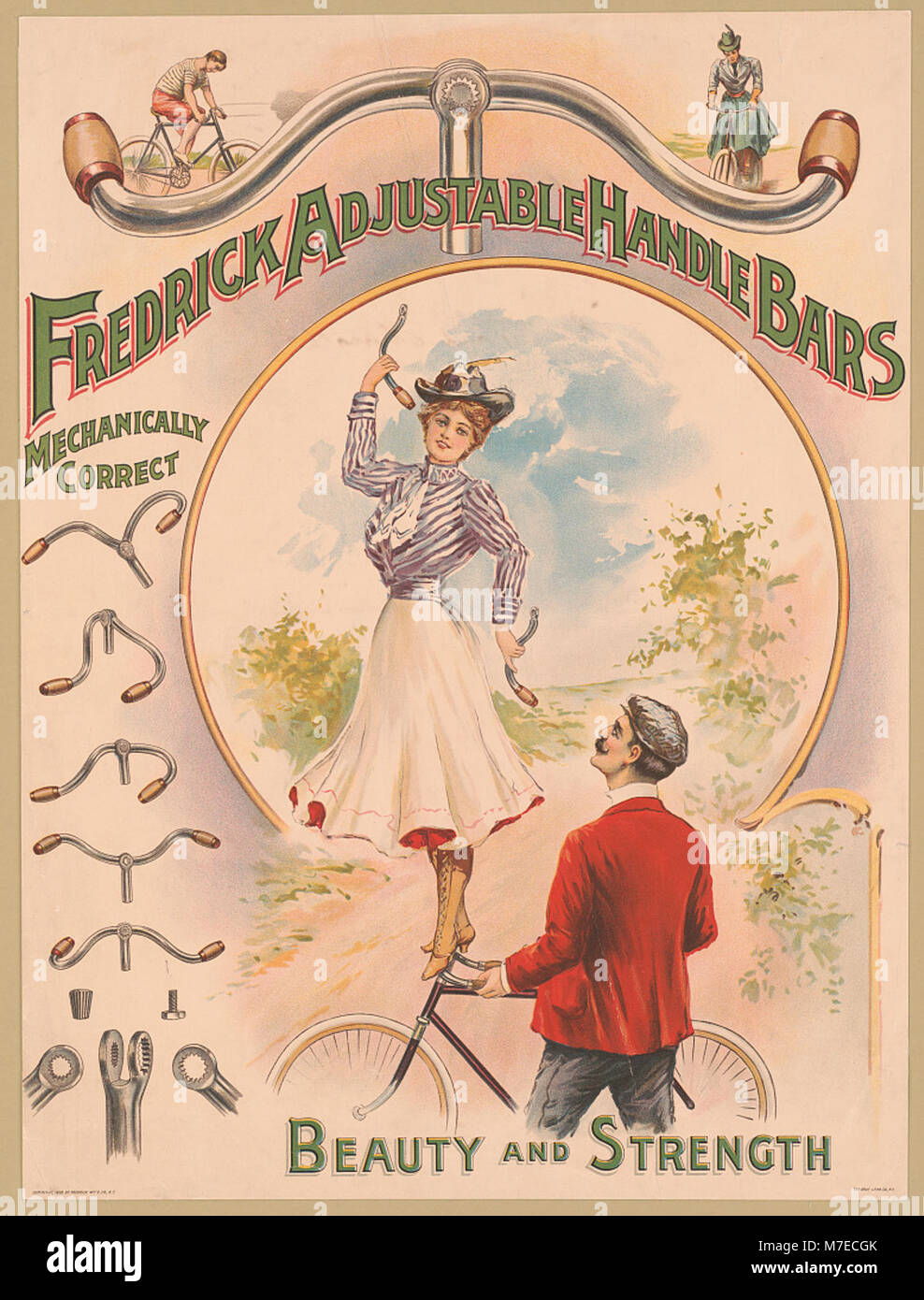 Frederick adjustable handle bars, mechanically correct, beauty and strength LCCN2003688779 Stock Photo