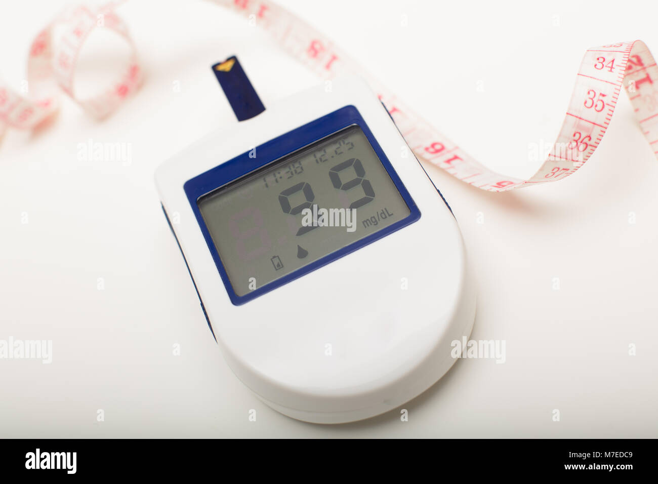 Portable blood glucose monitor for diabetics to self monitor their