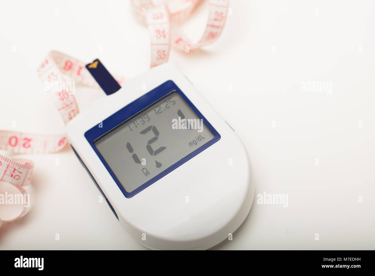 Portable blood glucose monitor for diabetics to self monitor their