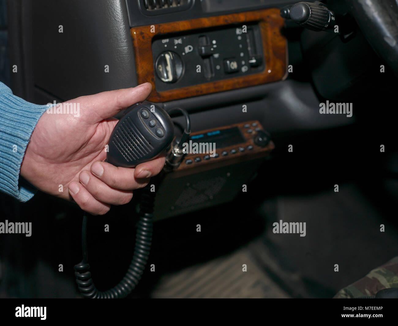 Cb radio and microphone hi-res stock photography and images - Alamy