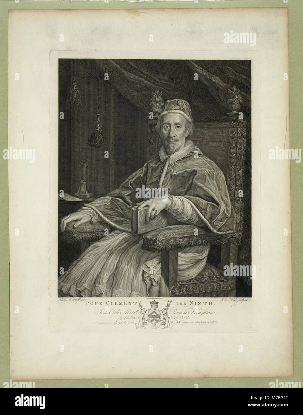 This image shows Pope Clement IX, captured in a formal portrait. Pope ...