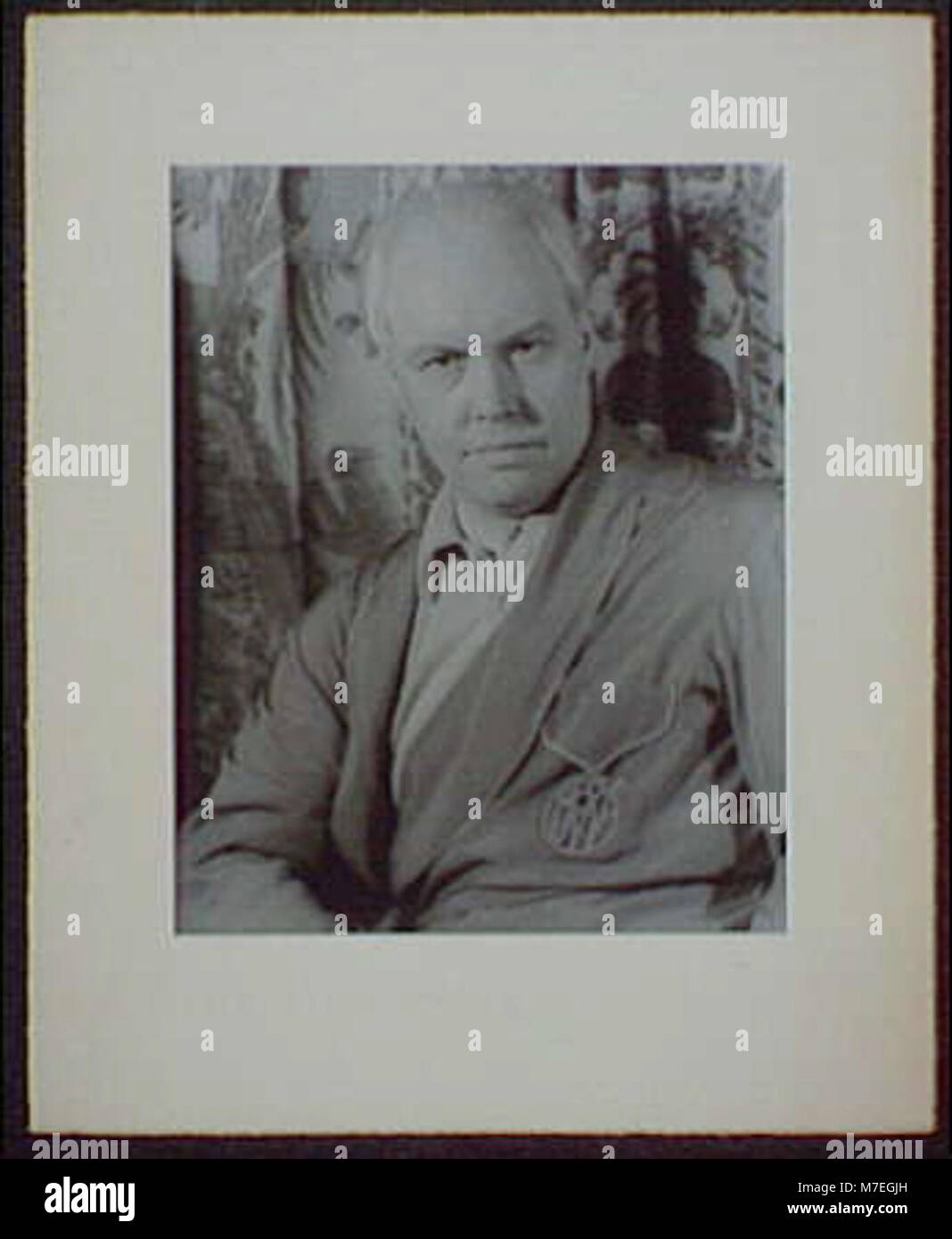 This portrait features Carl Van Vechten, an American writer and ...