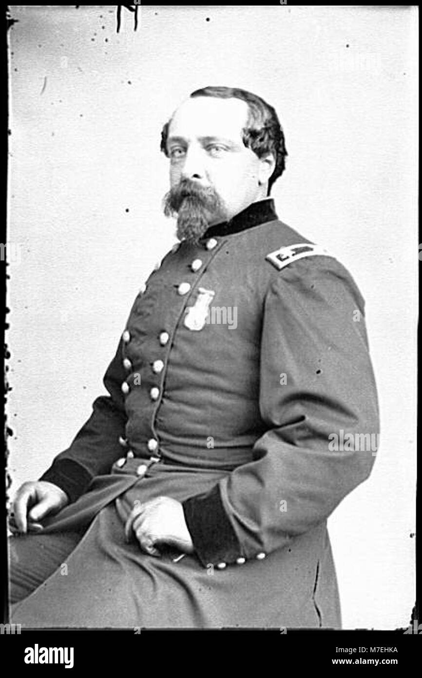A portrait of Major General Edward Ferrero, a Federal Army officer. The ...