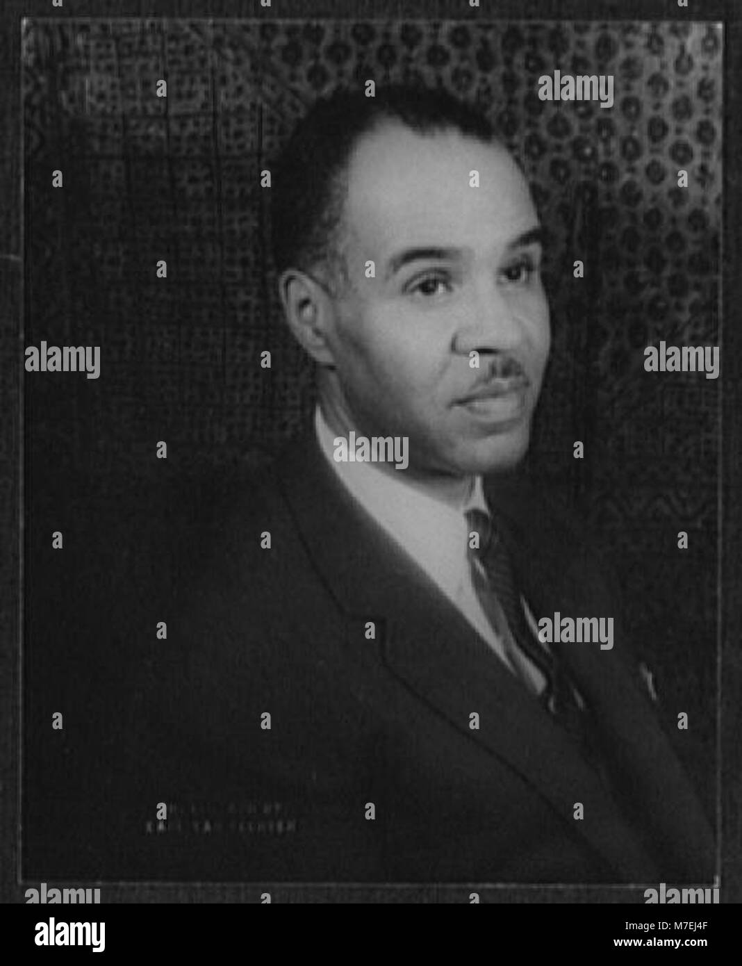 A portrait of Roy Wilkins, a prominent civil rights leader and the ...