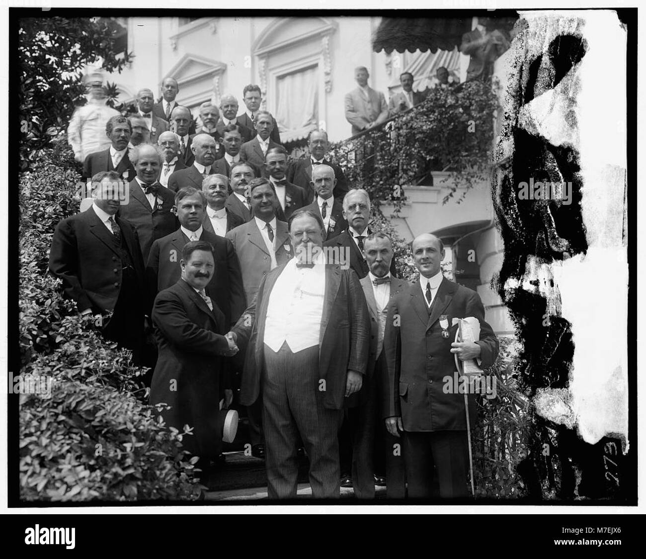 President William H. Taft is pictured with members of the Notification ...