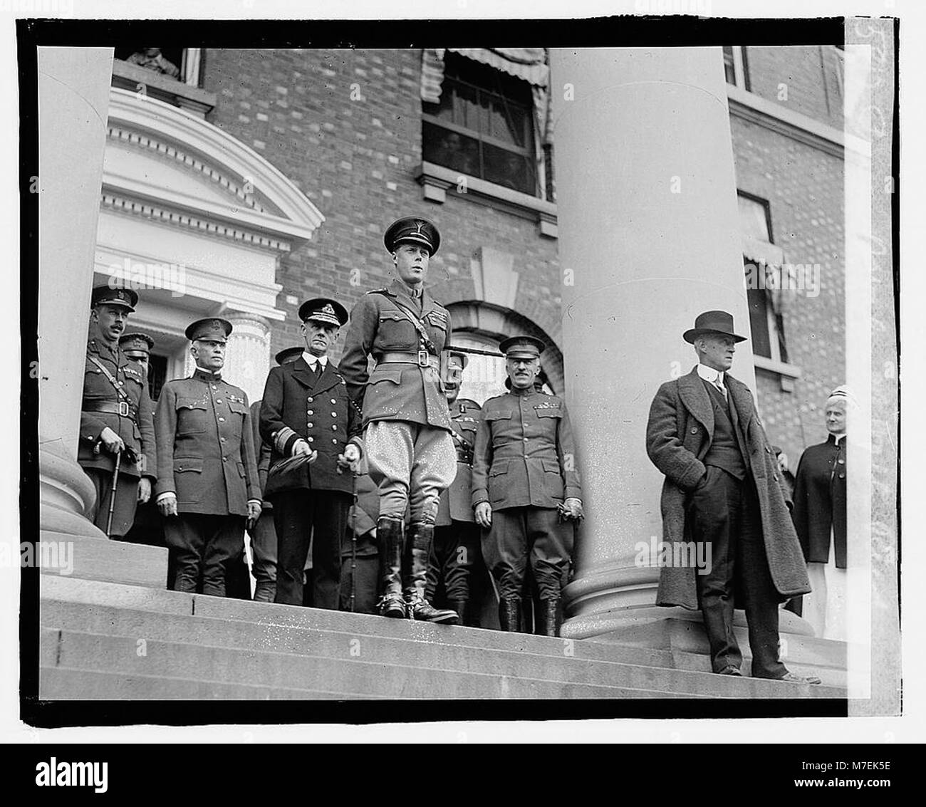 Visiting Walter Reed The Prince of Wales is photographed visiting Walter Reed Hospital ...