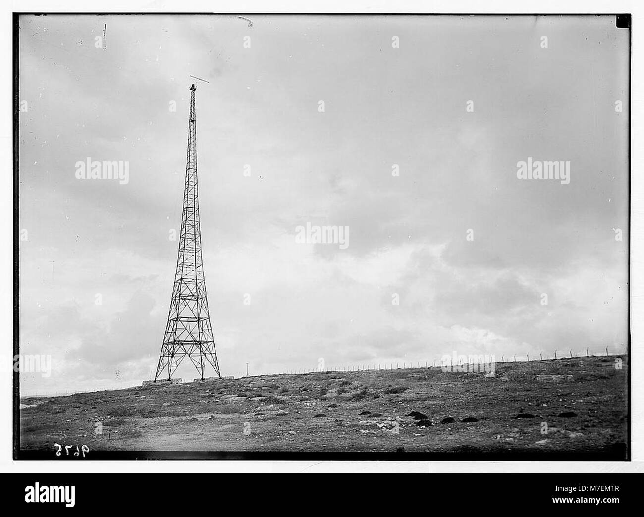 Radio masts, Ramallah. Single radio mast complete LOC matpc.04022 Stock