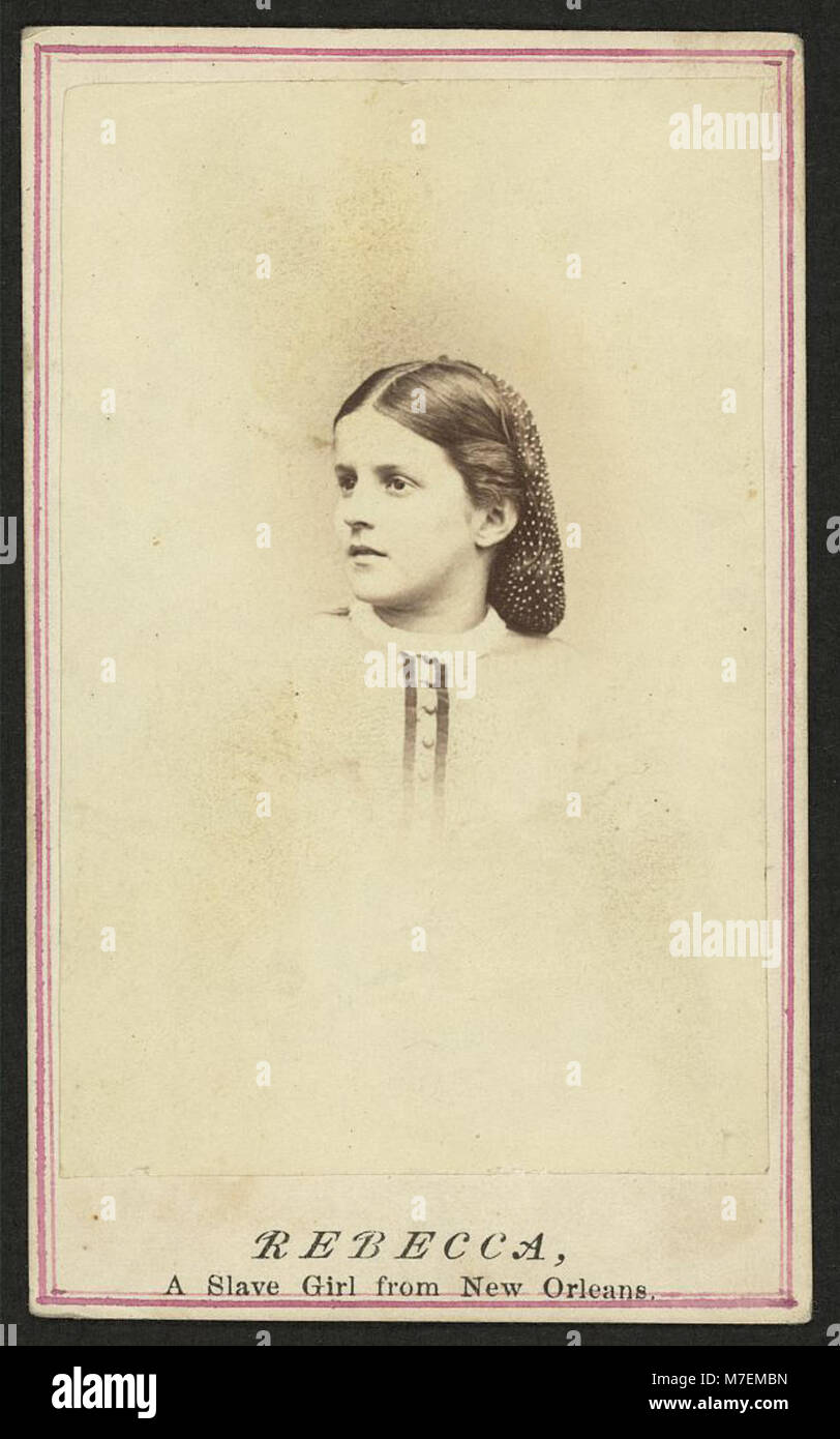 Enclave Woman A photograph of Rebecca, a young enslaved woman from New Orleans ...