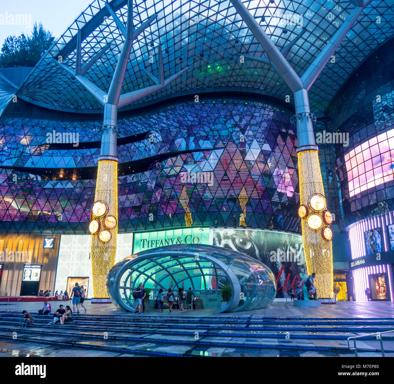 Foyer to up market shopping centre in Orchard Road, Singapore Stock Photo Alamy