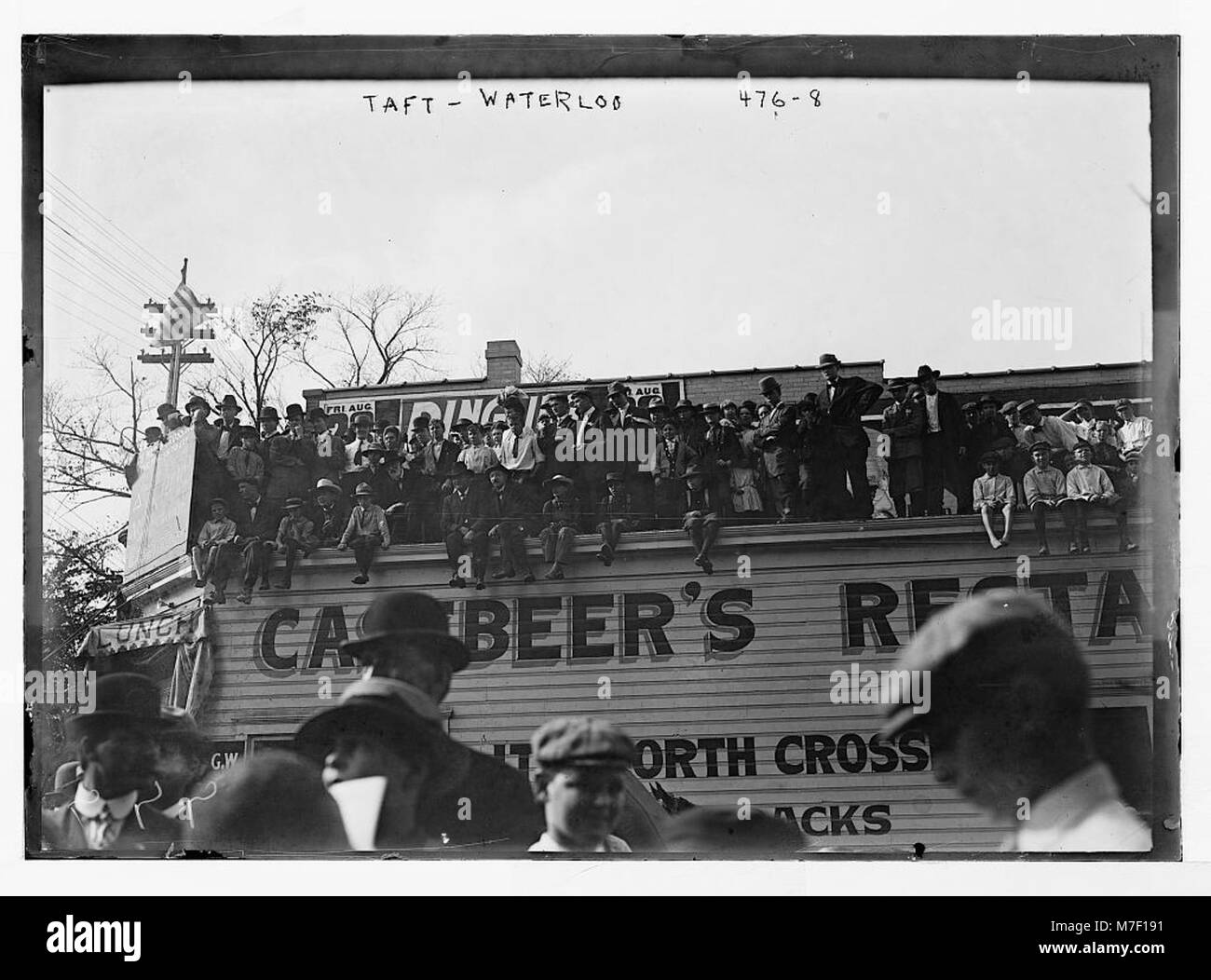 A photograph of President William Howard Taft during a visit to ...