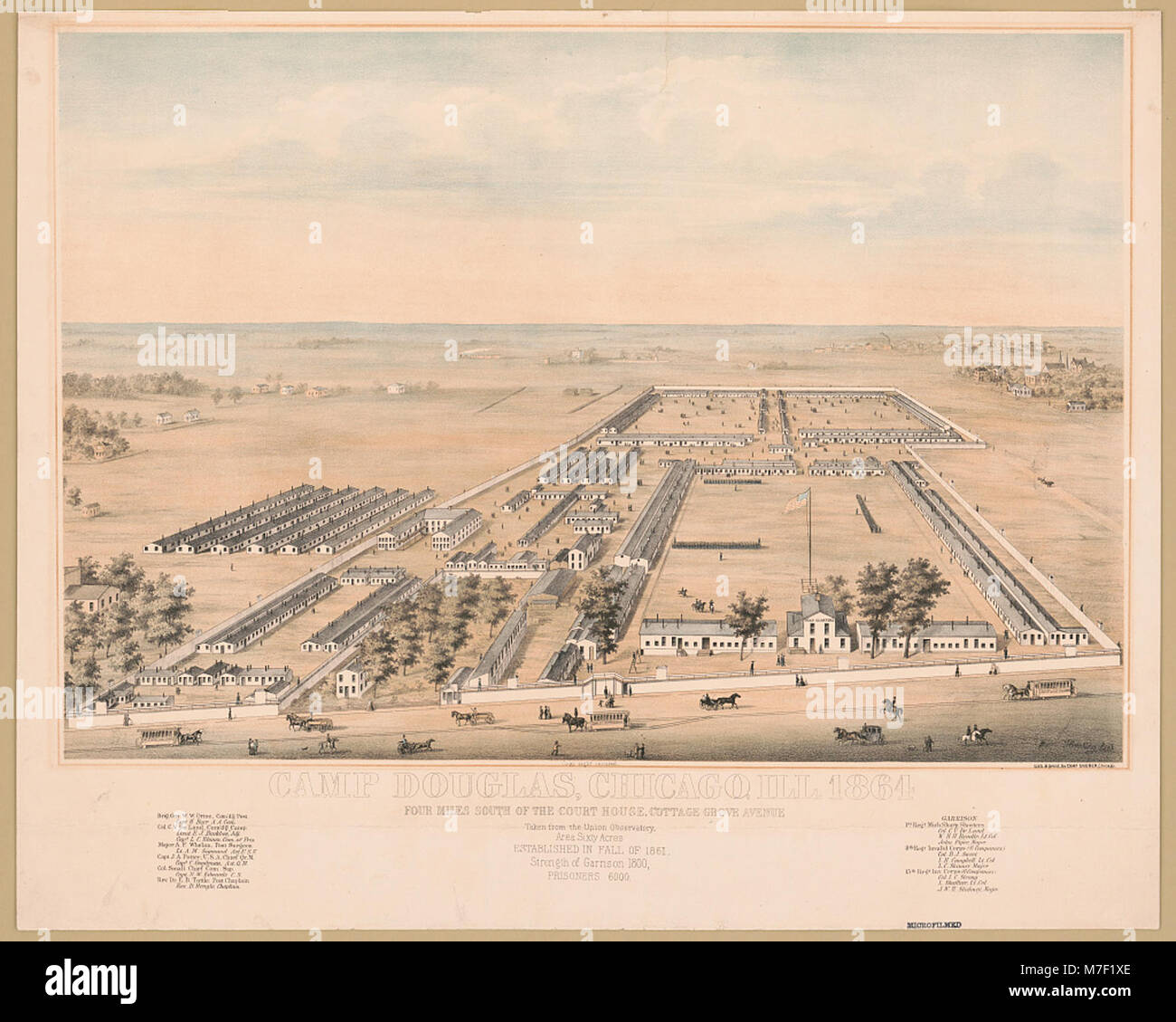 Camp Douglas, Chicago, Ill. 1864 LCCN2003677752 Stock Photo Alamy