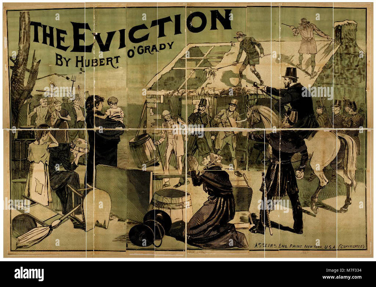Evicted Image Image depicting the eviction scene by Hubert O'Grady, capturing the ...