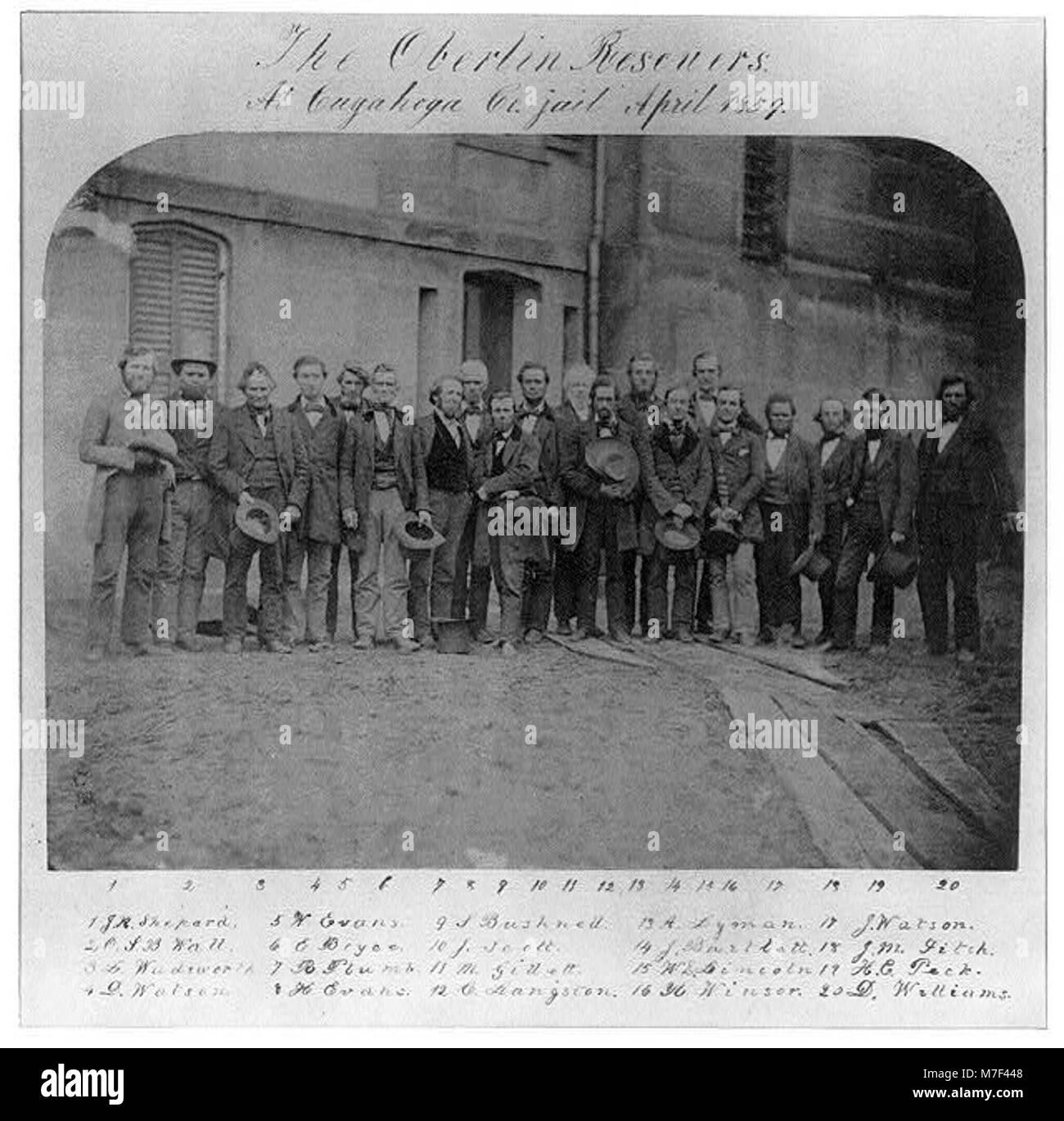The Oberlin rescuers at Cuyahoga Co. jail LCCN2003669978 Stock Photo