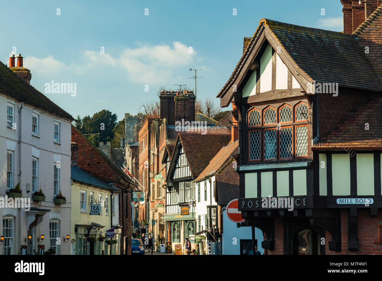 Arundel town centre, West Sussex, England. Stock Photo