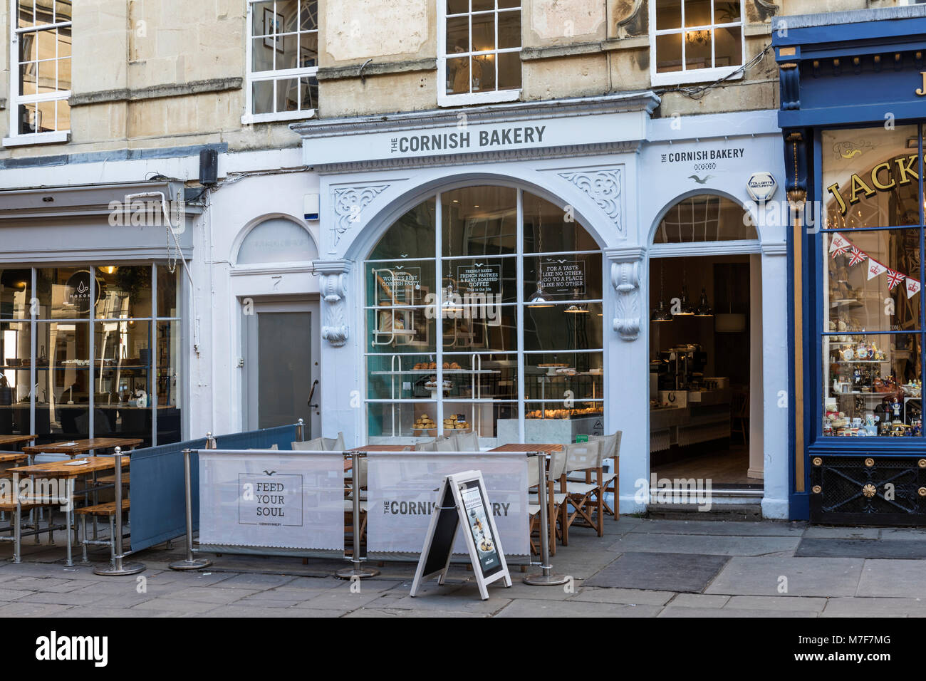 The Cornish Bakery,  Abbey Street, Bath, England Stock Photo