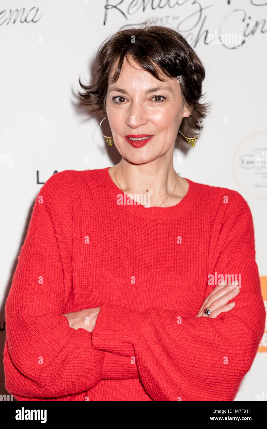 New York, United States. 08th Mar, 2018. Actress Jeanne Balibar attends ...