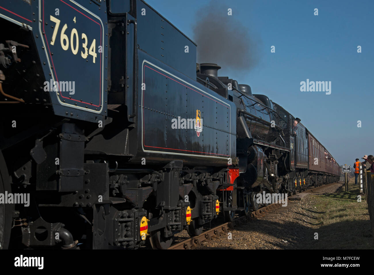 Steam locomotives, North Norfolk railway Stock Photo