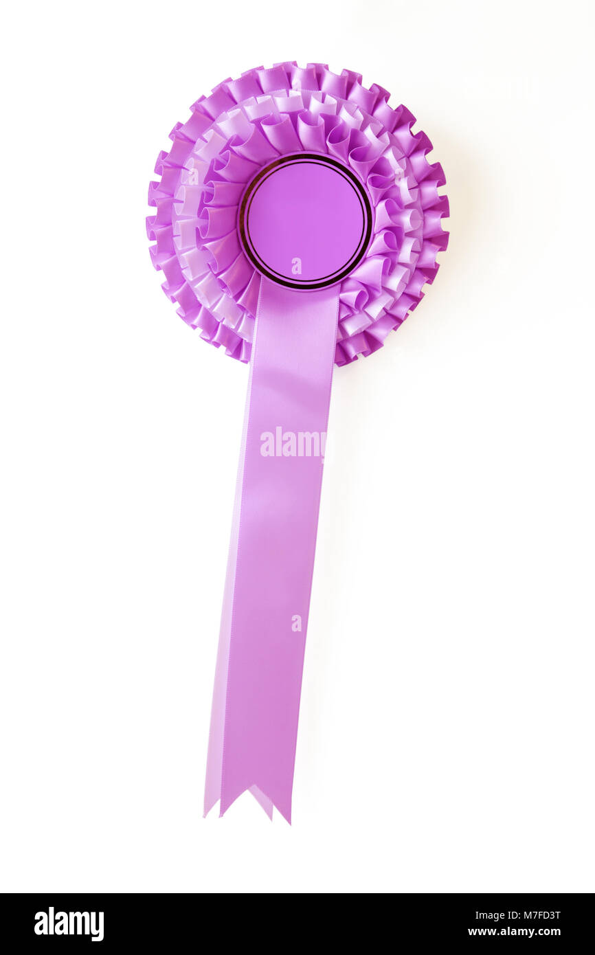 Empty, blank prize rosette or political party rosettes Stock Photo