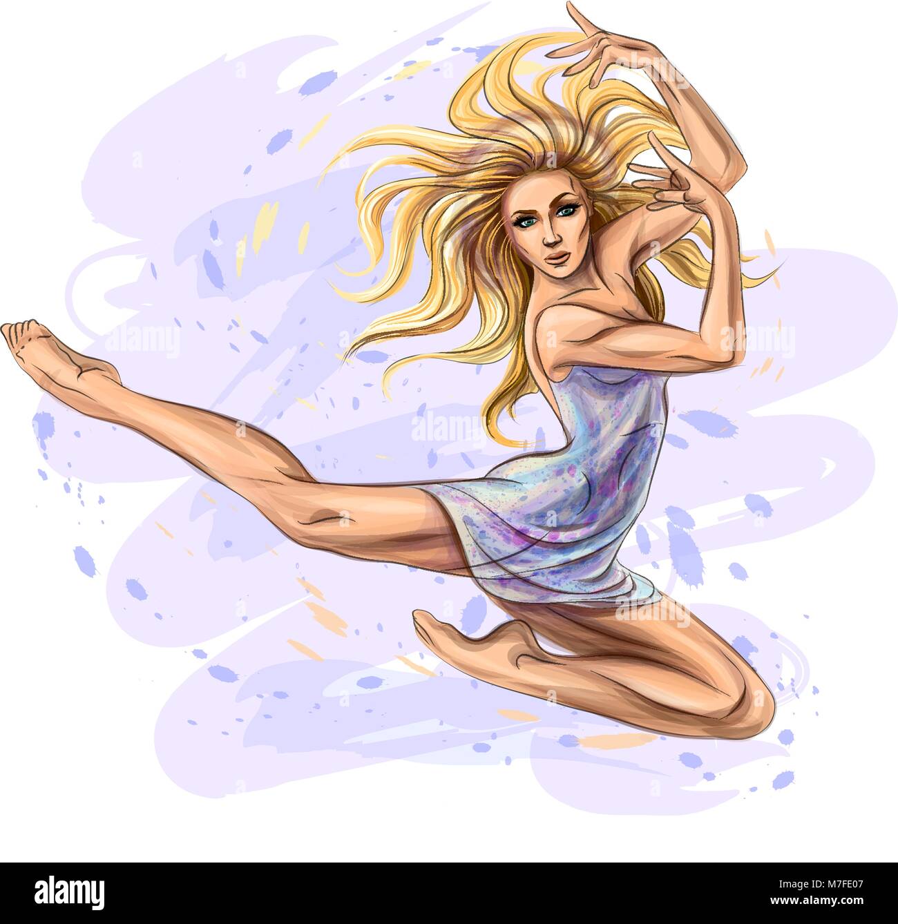 The dancing girl Stock Vector Image & Art - Alamy
